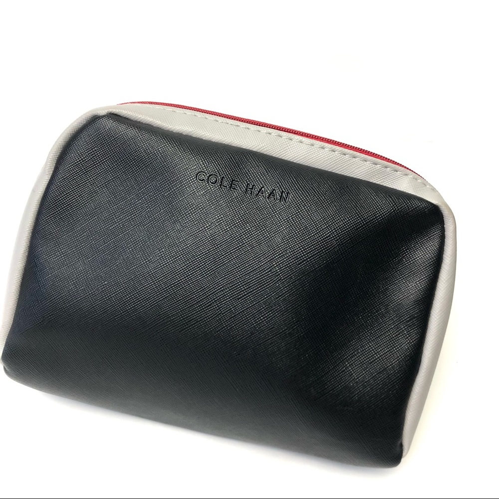 Cole Haan x American Airlines Red Zipper Pouch Black & Gray.